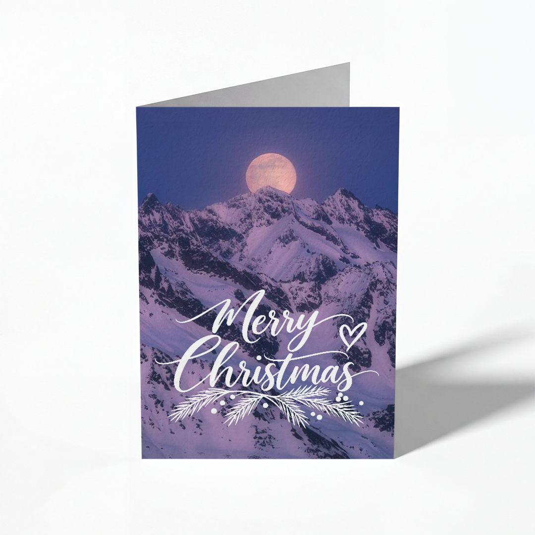 Tierbergli Moon – blank Christmas folding card, pack of 10
