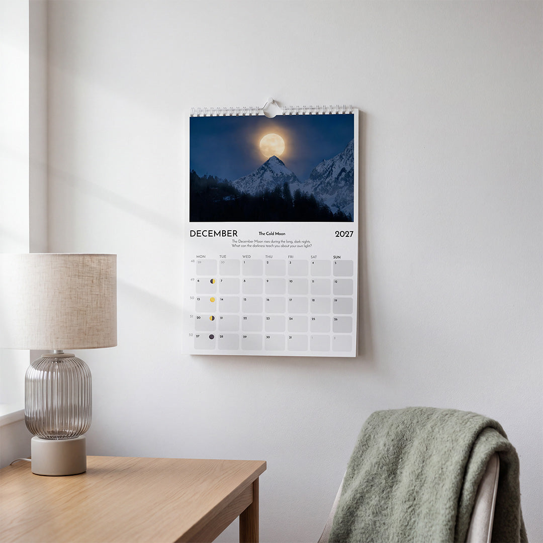 Ein Jahr mit dem Mond – Mondfotografie-Kalender 2027 (englische Version)
