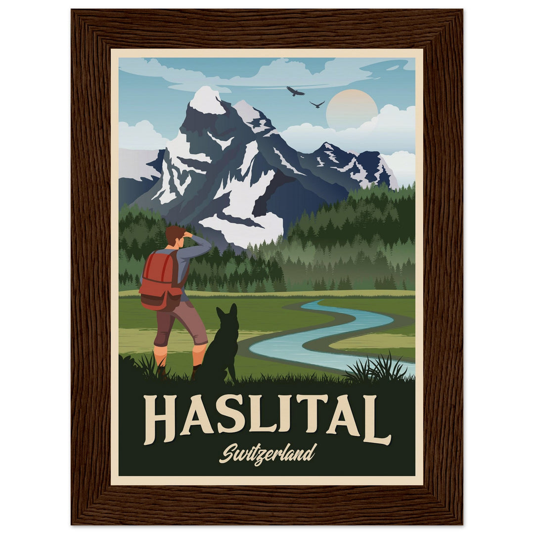 DEVOTION VT | Vintage travel poster - Museum-Quality Wooden Framed Poster