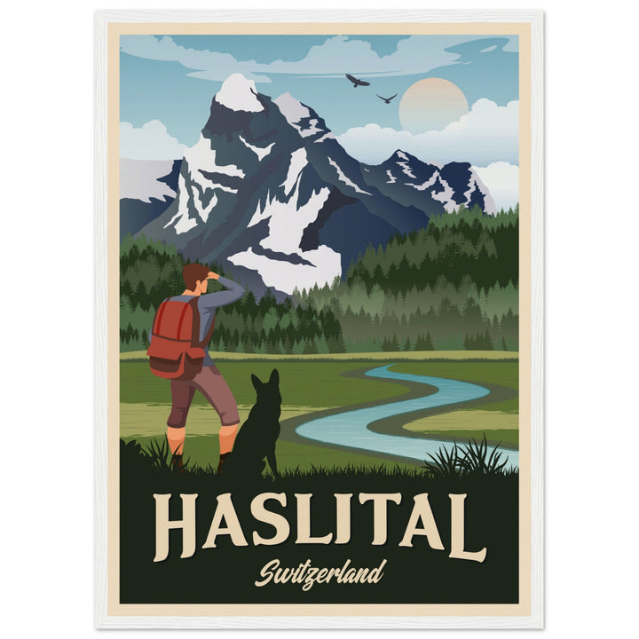DEVOTION VT | Vintage travel poster - Museum-Quality Wooden Framed Poster