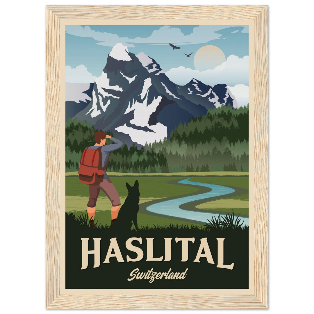 DEVOTION VT | Vintage travel poster - Museum-Quality Wooden Framed Poster