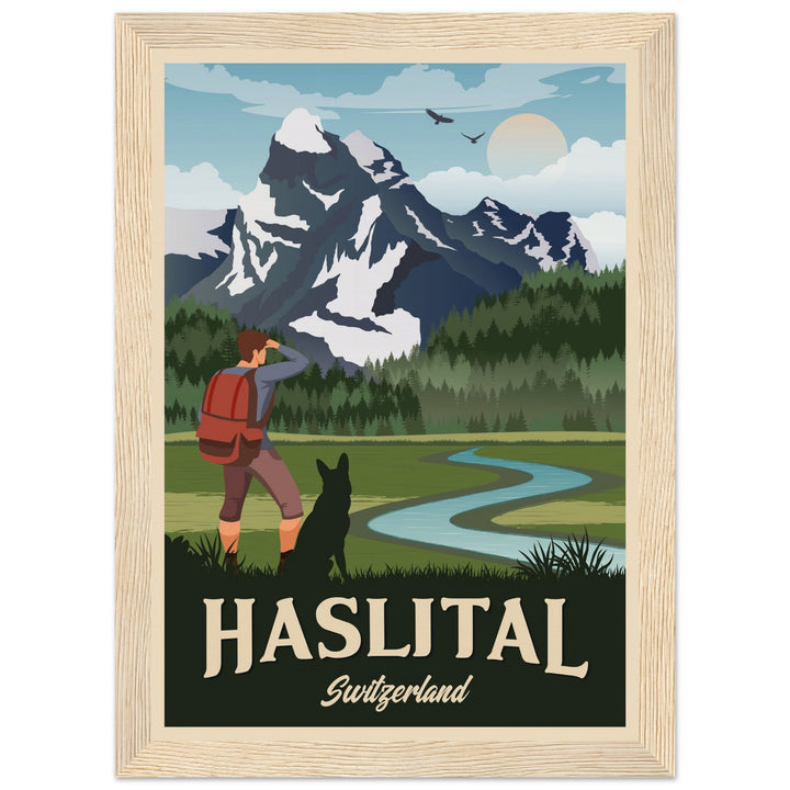 DEVOTION VT | Vintage travel poster - Museum-Quality Wooden Framed Poster