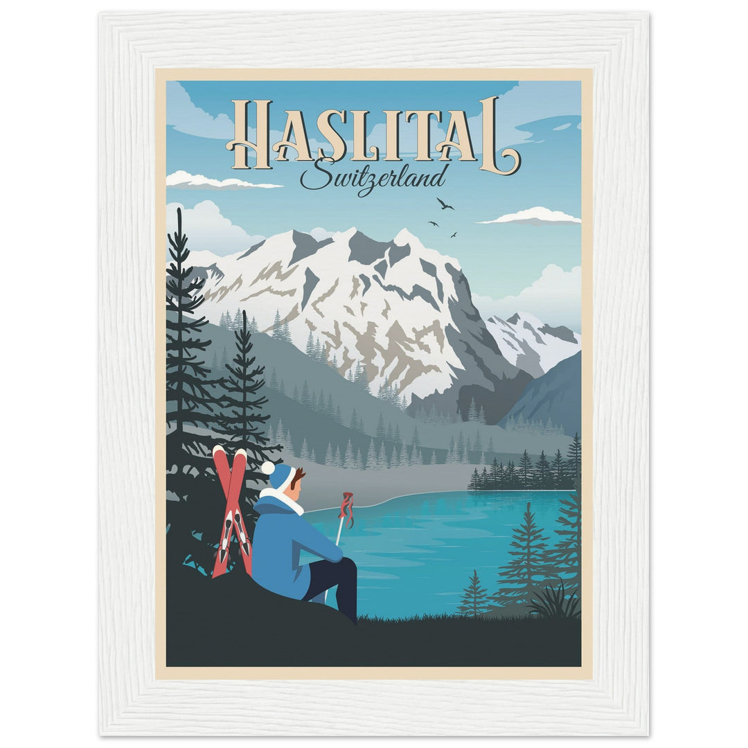 MASQUERADE VT | Vintage travel poster - Museum-Quality Wooden Framed Poster