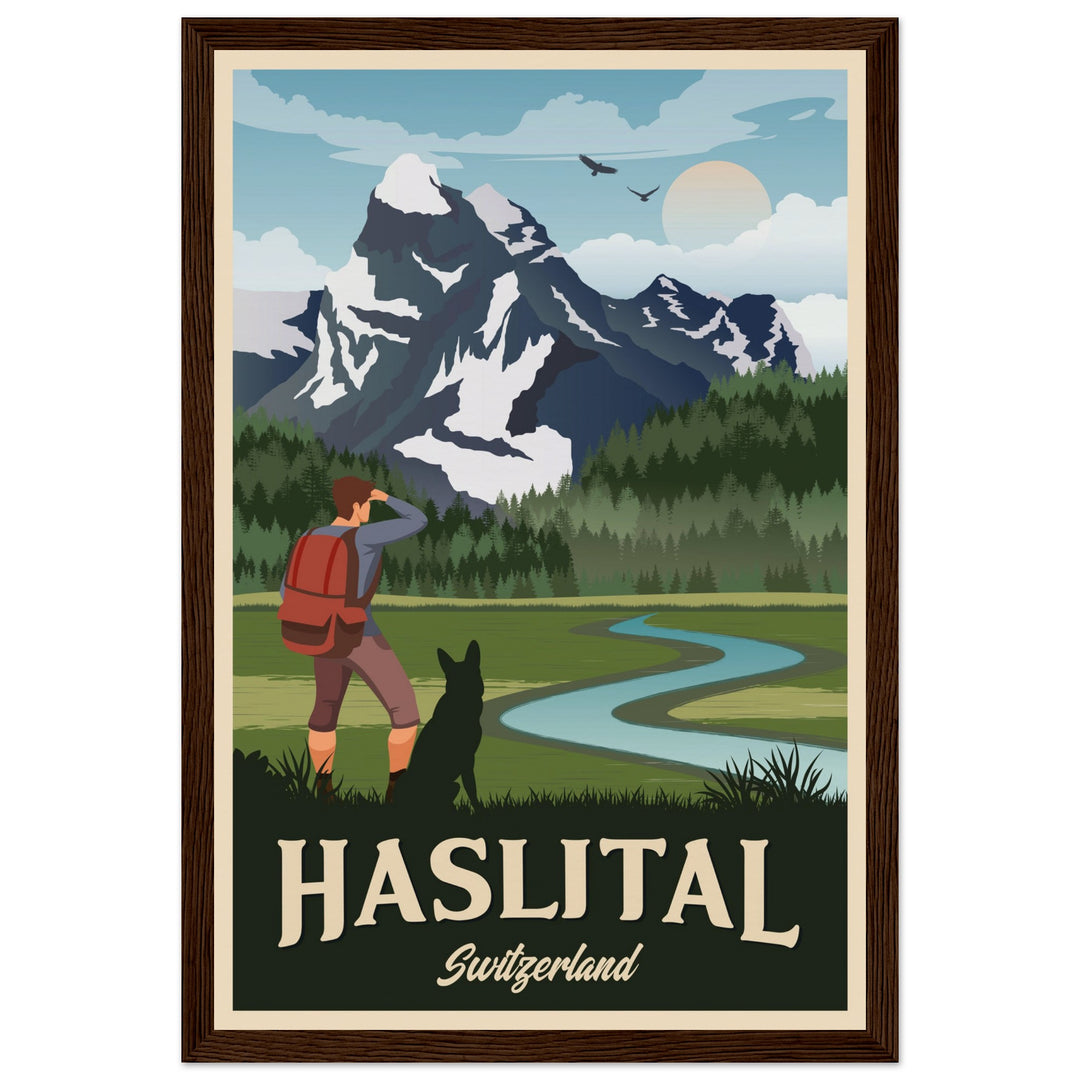 DEVOTION VT | Vintage travel poster - Museum-Quality Wooden Framed Poster