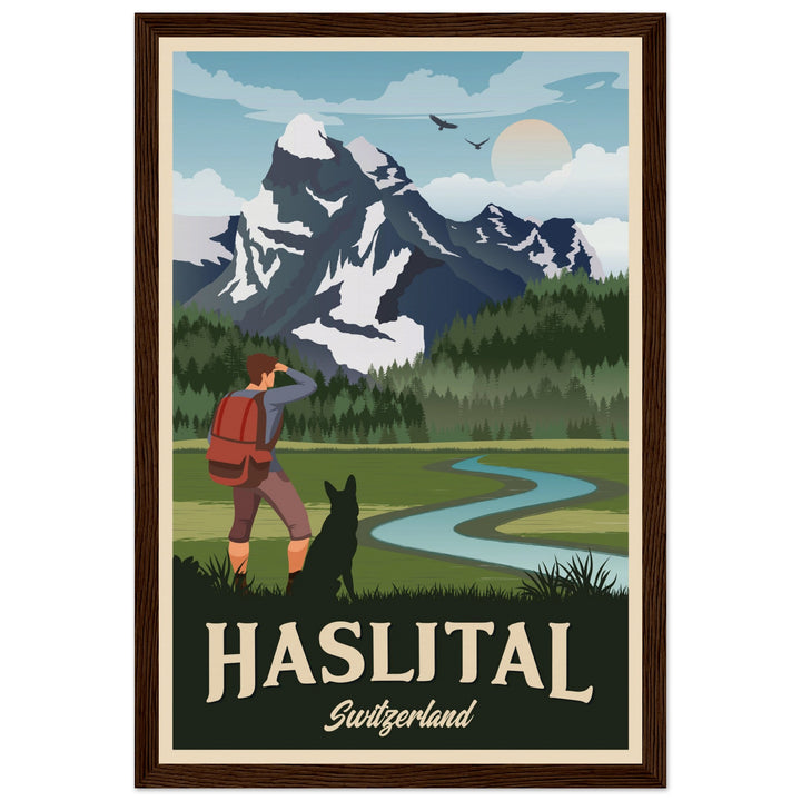 DEVOTION VT | Vintage travel poster - Museum-Quality Wooden Framed Poster