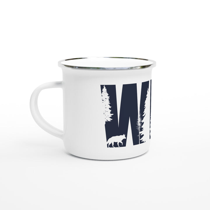 WILD | Weißer 350ml Emaille-Becher