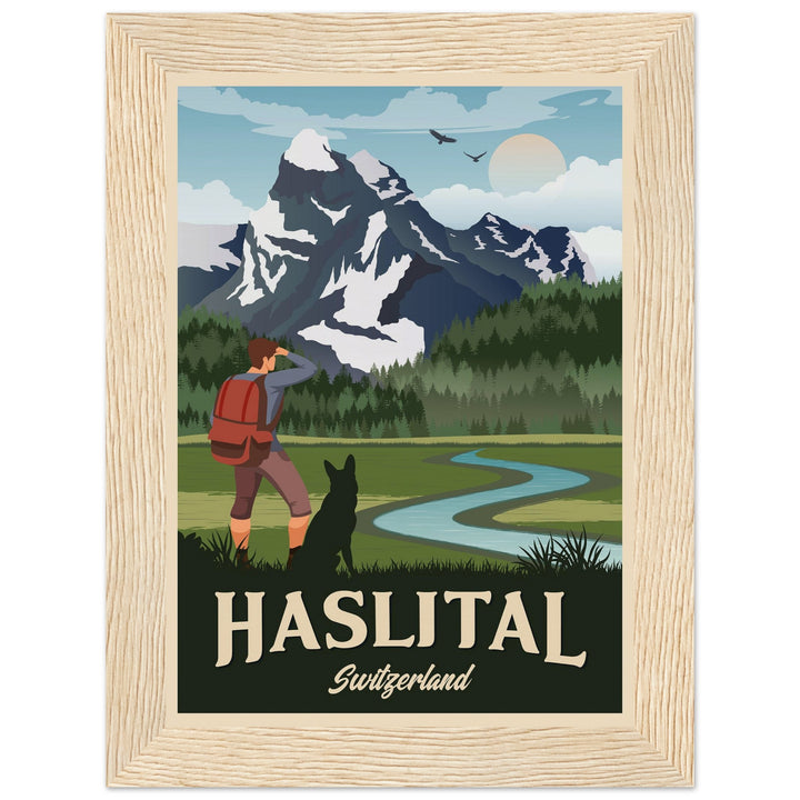 DEVOTION VT | Vintage travel poster - Museum-Quality Wooden Framed Poster