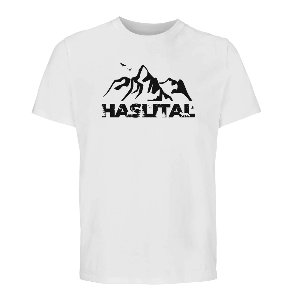 HASLITAL WELLHORN organic unisex T-shirt in White