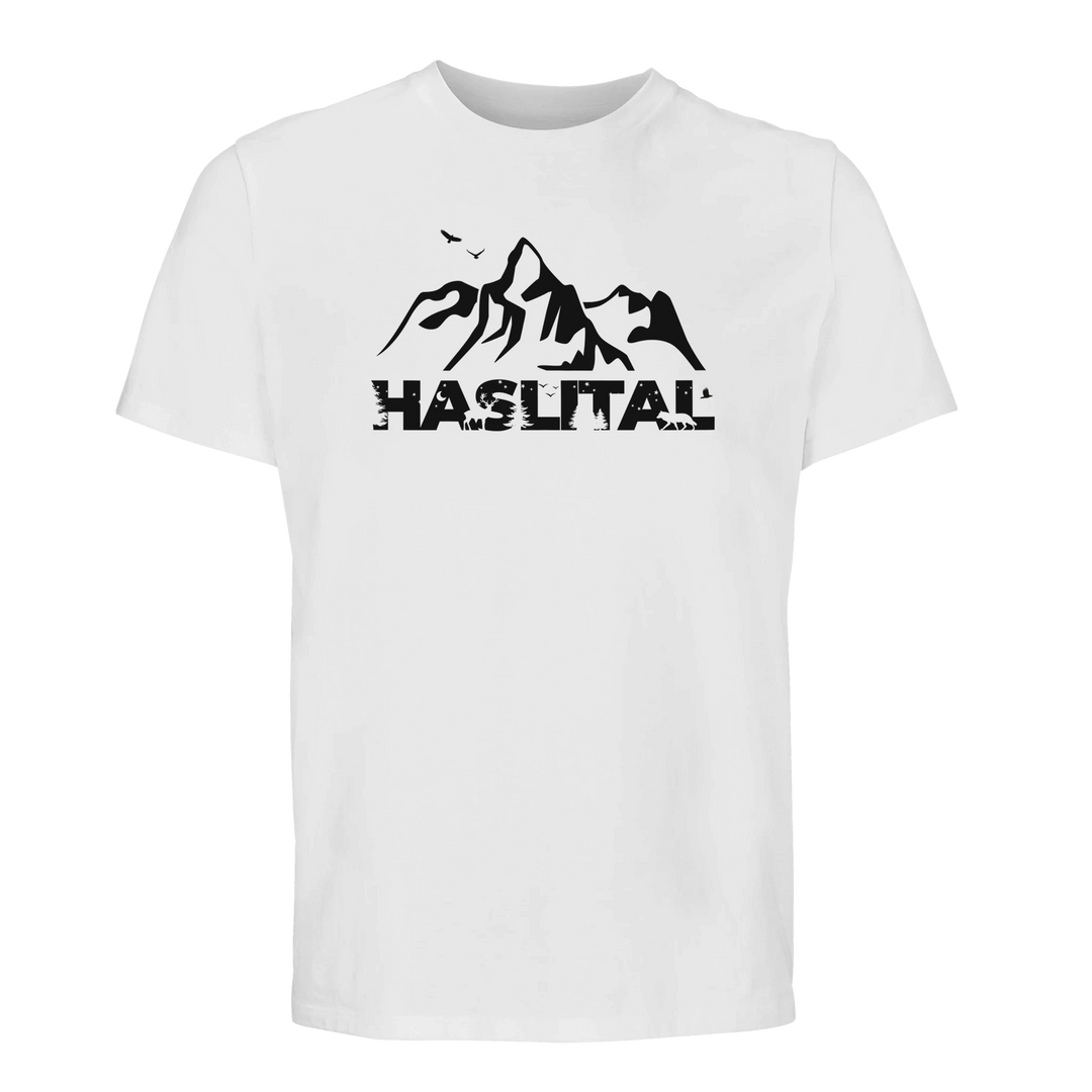 HASLITAL WELLHORN organic unisex T-shirt in White