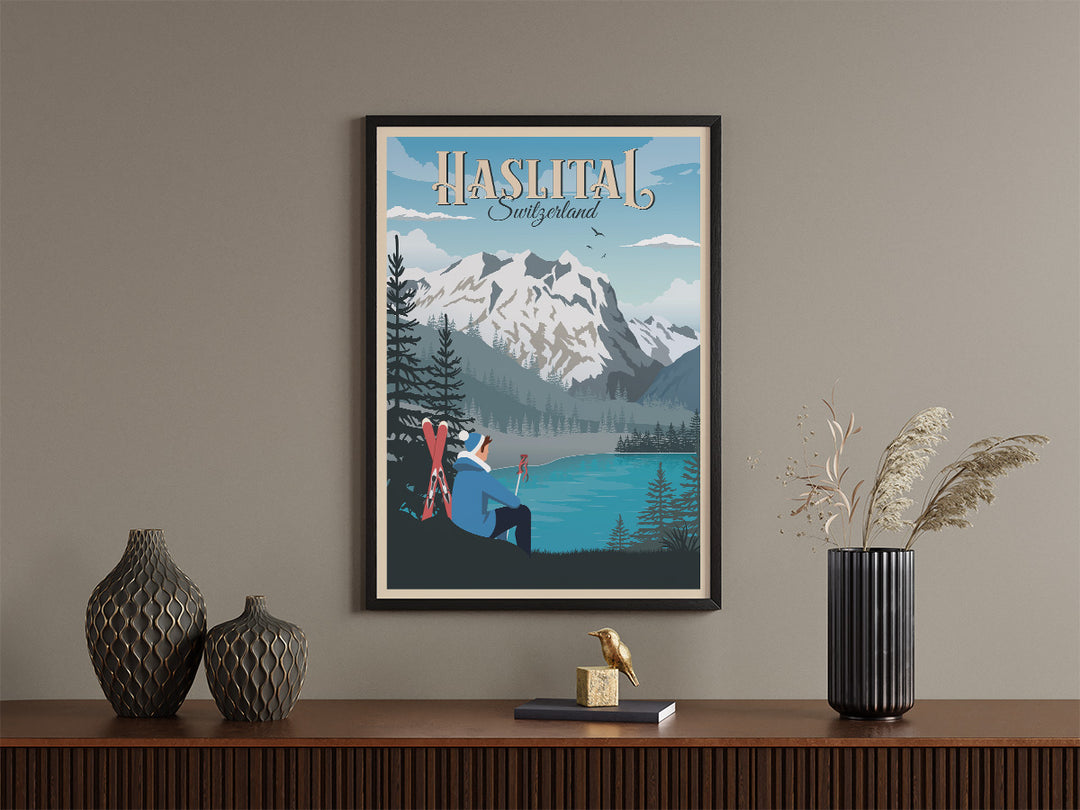 MASQUERADE VT | Vintage travel poster - Museum-Quality Wooden Framed Poster