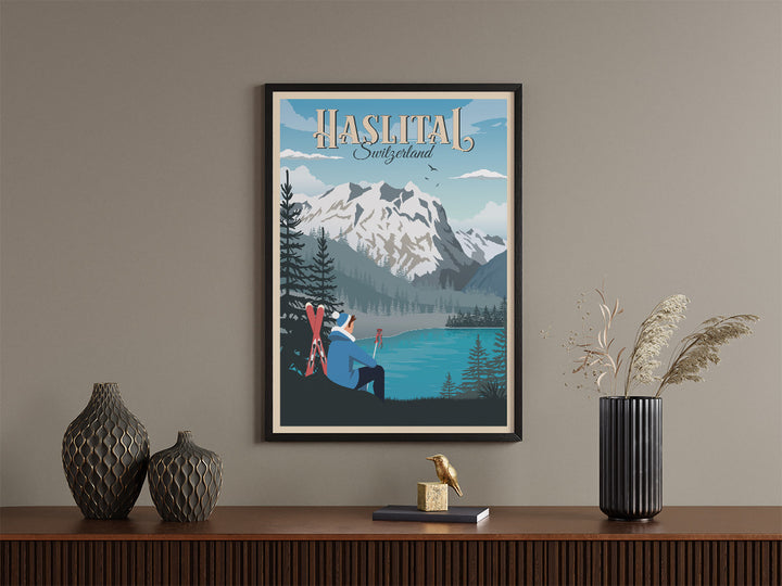 MASQUERADE VT | Vintage travel poster - Museum-Quality Wooden Framed Poster