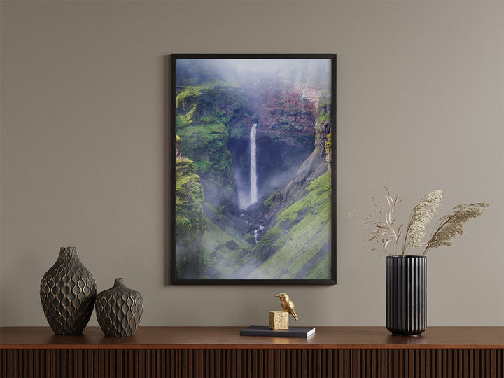 Mulagljufur Canyon und Wasserfall, Island | Original Print